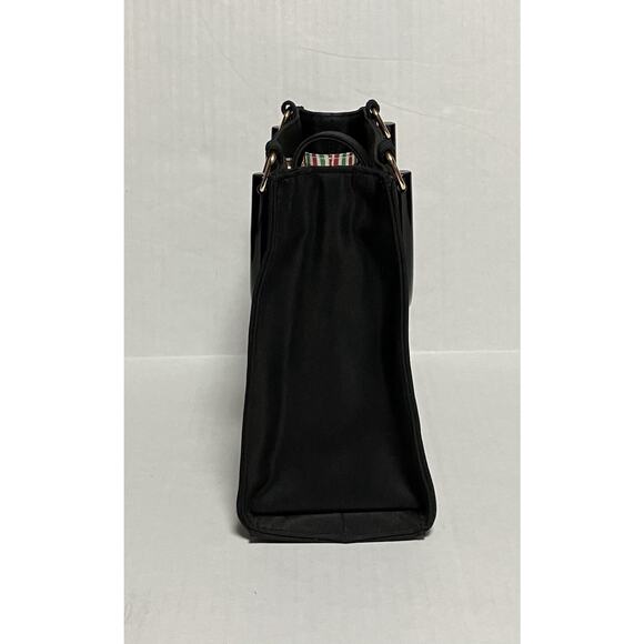 Womens Kim Rogers Christmas Purse Handbag Embroidered Nylon Double Handles - Picture 5 of 10